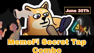 MemeFi Secret Tap Combo For All Boss Levels | Telegram Game Play