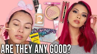 TESTING NEW VIRAL OVER HYPED MAKEUP | FULL FACE! | GIVEAWAY WINNER!