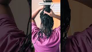 Doing Locs styles on Mini braids #naturalhair #minibraids #type4hair #locstyles