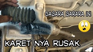 cara ganti karet rack and pinion mobil T120 ss