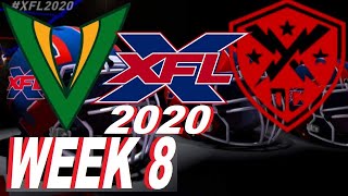 Vipers vs Defenders Week 8 XFL 2020