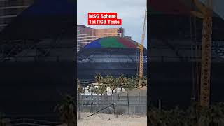 MSG Sphere First RGB Tests