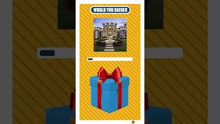 Would You Rather #wouldyourather #quiz #shortvideo #shorts  #mystreybox #questquizzes #mansion