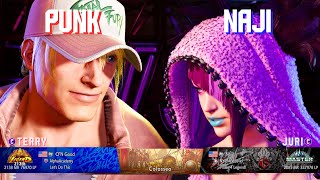 SF6 ▰ PUNK (Terry) vs NAJI (Juri) ▰ High Level Gameplay