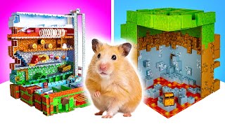 Minecraft Maze For Hamster From Cardboard