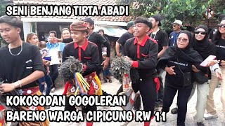 Kokosodan gogoleran, seni benjang Tirta Abadi bareng warga cipicung RW 11