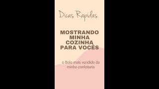 Mostrando minha cozinha pra vocês 💘 Vocês tem alguma dúvida sobre como montar um ateliê de doces?