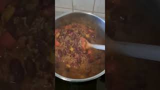 Chili Soup ,kidney beans minced meat ,Tomatos and bellpeppers