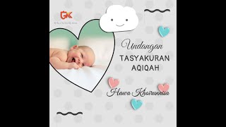 Jasa Video Animasi Undangan Aqiqah AQ7 by Griya Kreatif