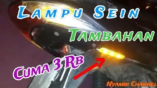 Lampu Sein Tambahan Motor #lampusein #lampuvariasi #lampuledsein