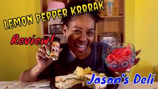 Jason's Deli Is Free And Good! @SteelCityMukbang Lemon Pepper Krrrak Review!