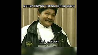 Efren Reyes Amazing 3 Rail Shot  #shorts