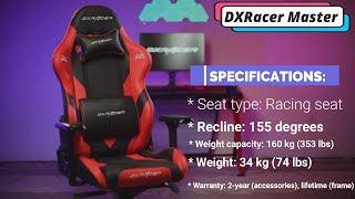 DXRacer Master: The Best Gaming Chairs in 2022