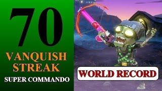 70 Vanquish Streak World Record w/ Super Commando Plants vs. Zombies: Garden Warfare