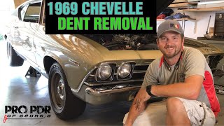 Mobile Dent Repair, McDonough Ga - Paintless Dent Repair on a Classic 1969 Chevelle