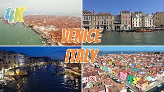 Venice Italy from Above: Aerial 4K Drone Tour