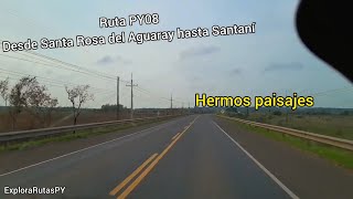 Ruta PY08 Santa Rosa del Aguaray hasta Santaní #rutas #paraguay #paisaje #viaje