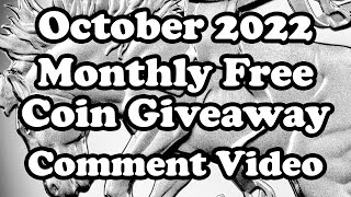 October 2022 Monthly Free Coin Giveaway Comment Video - Michael Kittle Rare Coins