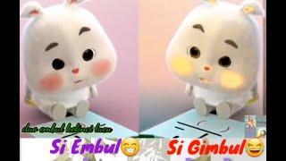 duo embul kelinci lucu, Embul & Gimbul, Duo Super Cute Fat Rabbit