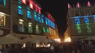 Carnaval Sztukmistrzów 2019 - rynek lubelski nocą