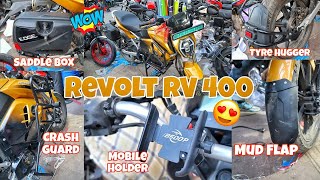 REVOLT RV 400 Full Latest Modified 😱 Crash Guard, Saddle Box 💯 Plug & Play System💯