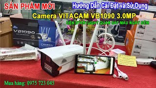 CAMERA NGOÀI TRỜI IP VITACAM VB1090 - 3MPX ULTRA HD 1080 - ĐÈN STARTLIGHT QUAN SÁT MÀU NGÀY ĐÊM