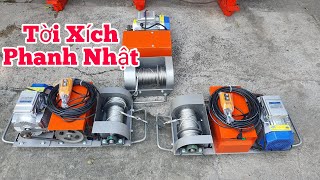 Máy tời xích phanh Nhật 2 bố phanh lên đường đến với các bác chủ máy