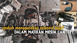 Kerja SENSOR / MOTOR saat matikan MESIN CANTER.