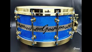 DEMO - 14x6.5" Birch Blue Sycamore Champagne Sparkle Tribal Snare Drum