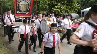 John Hunter accordion band @ Scarva 2024