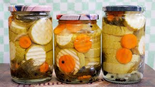 Самые ВКУСНЫЕ КАБАЧКИ на зиму. Маринованные кабачки, цыганка готовит.