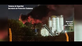 El Sistema de Protección Ciudadana de Tigre logró controlar un incendio en una fábrica de productos