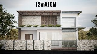 Stunning 1BHK Home: Exterior Elegance and Interior Comfort  ||12m X 10m||