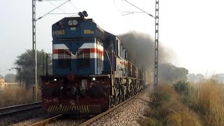 DIESEL And ELECTRIC Action of DELHI - REWARI HIGH RAISE Section | Indian Railways.