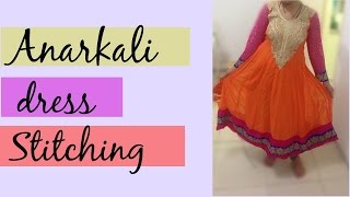 24 Panel Anarkali Dress Part 2 - Stitching and Final finishing