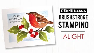 Brushstroke Stamping | Christmas 2021 | Alight