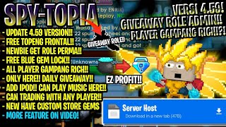 BREAK POG=ROLE⁉️FITUR BARU SUS BGT🗿| GROWTOPIA PRIVATE SERVER TERBARU 2024 | GTPS TERBARU |SPY-TOPIA