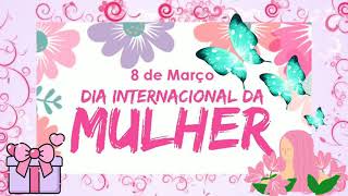 Background / Fundo animado Dia Internacional da Mulher.