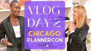 justUS Podcast Visits and Presents at PlannerCon 2023!  Chicago VLOG - Day 2