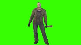 Jason Voorhees animated front chroma