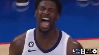 Jaren Jackson Jr Vicious BLOCK OF THE YEAR on Joel Embiid 🤯