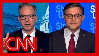 'Nope, nope': Tapper pushes back on Johnson's defense of Trump