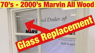 70's - 2000's Marvin All Wood Glass Replacement