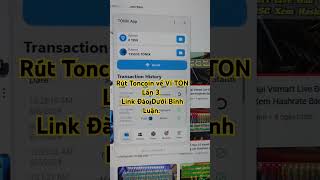 Đào Miễn Phí #Toncoin Rút về Ví TON Telegram Lần 3, Link Đào Chuẩn Dưới Bình Luận #shorts #ton