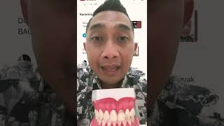 BIASANYA DARI FAKTOR KETURUNAN YA, GIGI DEPAN RENGGANG BAGIAN CENTRAL KARENA FRENULUM TINGGI #dokwan