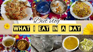 Diet Vlog | What I Eat In A Day | Day-1 | 45-Days Weight Loss Series 🏋🏻‍♀️🚶🏻‍♀️👍🏼