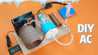 How To Make AC | DIY Smart Air Conditioner Mini Powerful AC | BillMingLabs