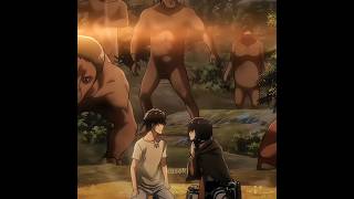 [incomplete love story of eren and mikasa][falling down slowed]#aot #eren #shorts #edit #anime