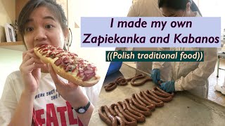 [ENG/ID] MAKANAN POLANDIA | ASIAN making POLISH food, Kabanos & Zapiekanka | Study in Poland