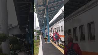 KA Matarmaja tiba di Stasiun Solo Jebres